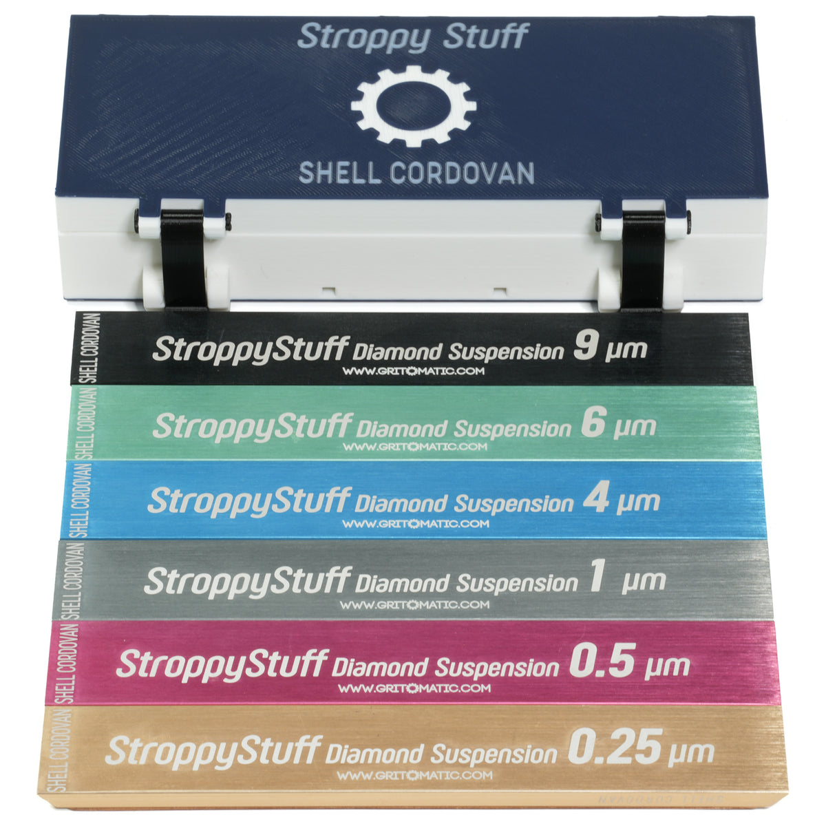 Multi-Color Strop Set - Shell Cordovan Leather for Stroppy Stuff [6