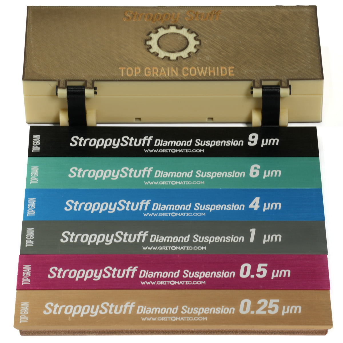 Strop Color Chart Multi-Color Strop Set - Top Grain Cowhide Leather for Stroppy Stuff (6 ...